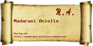 Madarasi Aniella névjegykártya